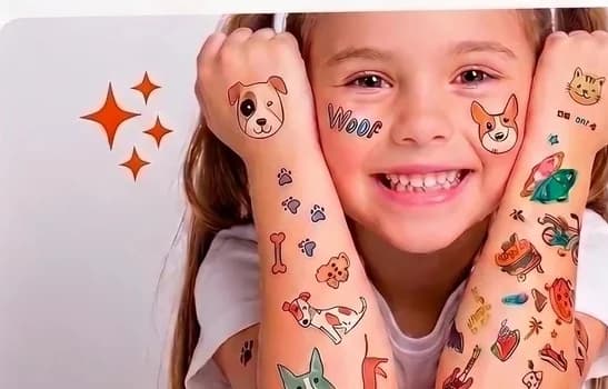Ejemplo de uso: Papel Tattoo Sticker Imprimible
